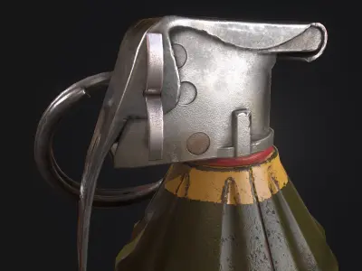 MK2 Grenade Low-poly 3D model shop