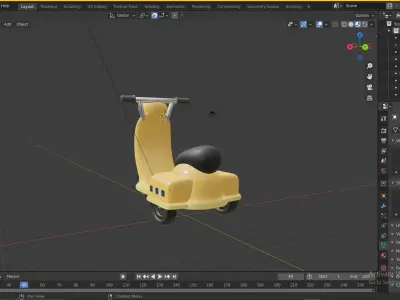 Toy Vespa 3D model