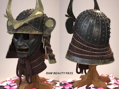 Samurai Helmet 3D model purchase