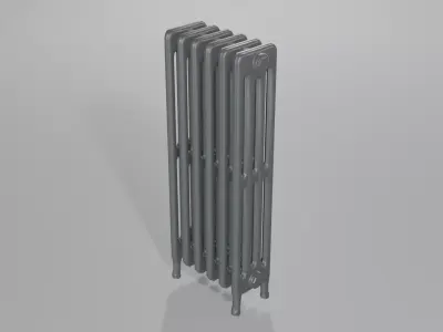 Classic Cast Iron Radiator 4C6 3D model