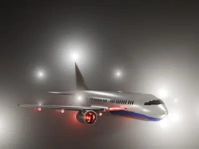 3d modeled airplane 3D model