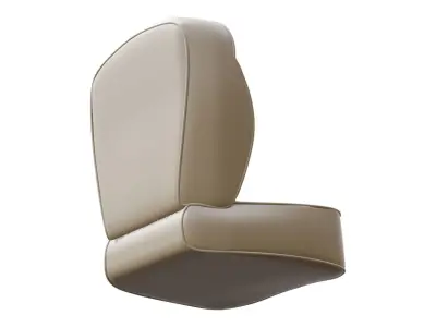 Classic Car Seat  Low-poly 3D model