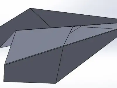 Paper Plane 3D model by nerokart