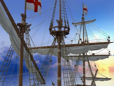Golden Hind 3D model