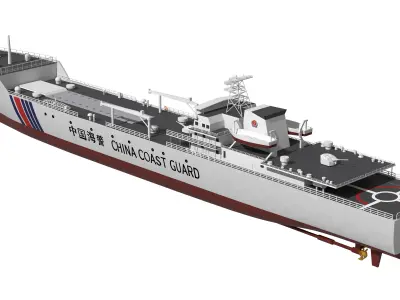 China Coast Guard - Tug 25 3D model
