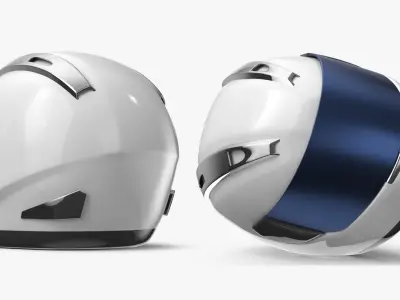  Full Face Motorcycle Helmet with Reflective Visor 