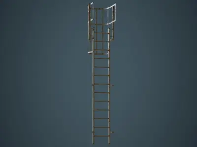 Ladder 4B Low-poly 3D model