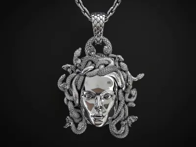 MEDUSA GORGON PENDANT 3D print model