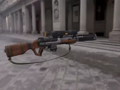 Maverick Gun Low-poly 3D model