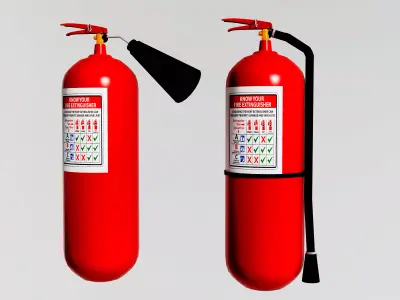 fire extinguisher 3D model 8