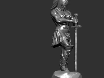 Chess board figure THE KNIGHT 3D print model