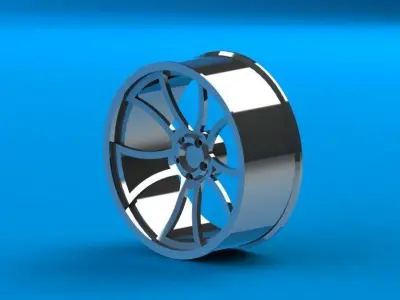 20 inch wheel Free 3D model