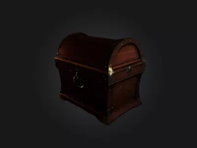 Magic Chest Low-poly 3D model