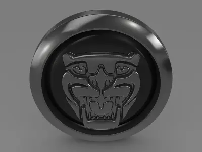 Jaguar new logo 3D model