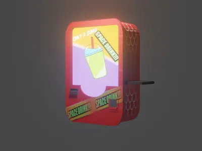 Cyberpunk Soda Machine 3D model