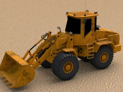 Wheel Loader 3D model get