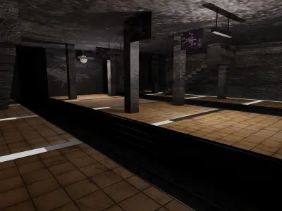 Metro Station Low-poly 3D model buy