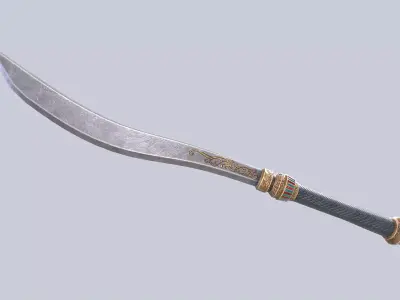 Anubis blade Low-poly 3D model