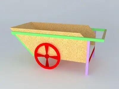 Mulch Cart Free 3D model