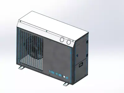 Cooling Cabinet Split Unit 3D model