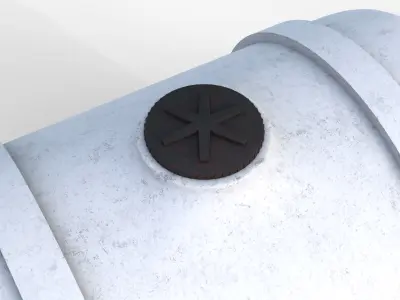 Plastic Water Tank Low-poly 3D model buy