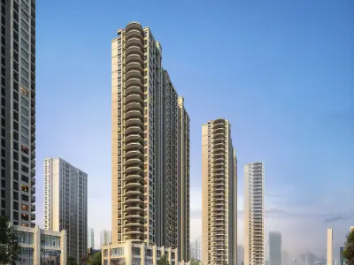 3Dmax fashion city commercial square building 142 3D model