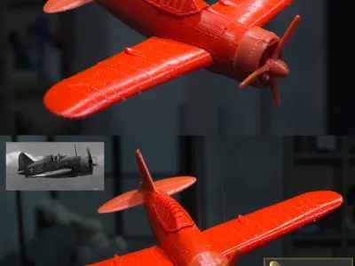 F2A Buffalo USA Airplane 3D print model