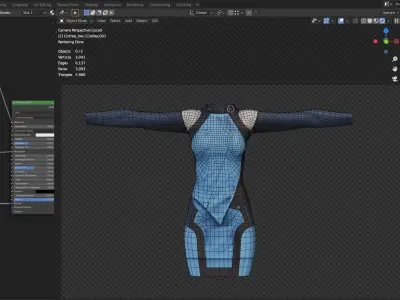 Clothes dress  Low poly 3D model Low-poly 3D model