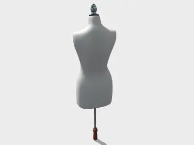 Shop mannequin Low-poly 3D model