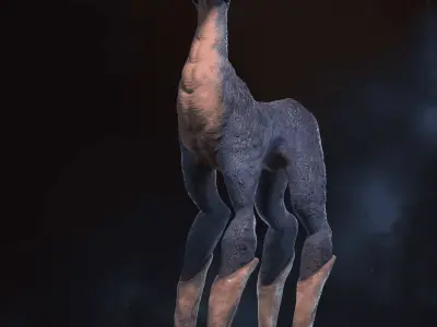 Giant Deerdon Low-poly 3D model