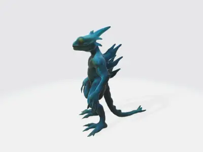 reptilian alien 3D model