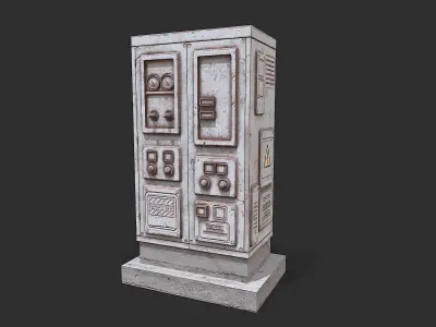 Electrical Transformer 2 Low-poly 3D model