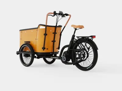 ECargo Round Bike Low-poly 3D model