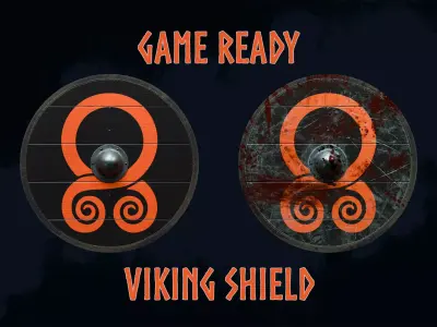 Viking Shield 4 - New and bloody 3D Model Pack