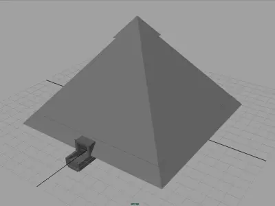 Egyptian Pyramid Low-poly 3D model