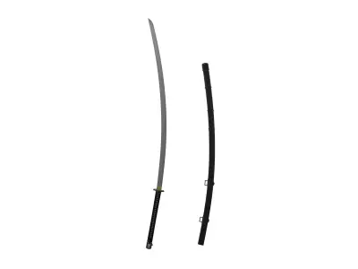 Long Odachi Sword  3D model