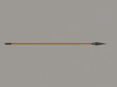 Bow Arrow Low-poly 3D model