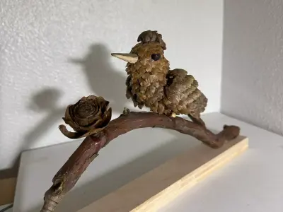 Bird Sculpture 3D Model  Asset for  Interior Visualizations Low-poly 3D model