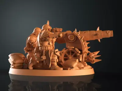 Traitor fieldgun team 3D print model