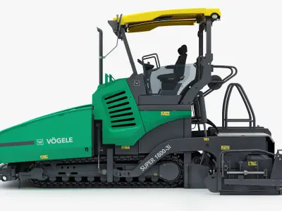 Asphalt  Paver Vogele Super 1800-3i 3D model