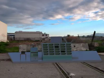 Battery Swapping Machine for ev vehicles 3D model
