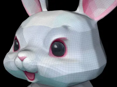 Kawaii Club Cute Rabbit 3D model