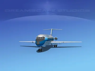 Douglas DC-9-30 Eastern 2 3D model