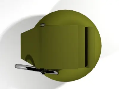 Hand Grenade Fragmentation sphere shape 3D model
