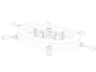 Ships Wheel 3D model