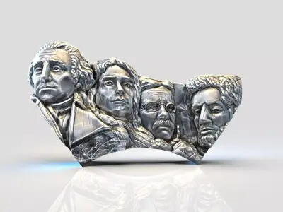 MOUNT RUSHMORE 3D print model
