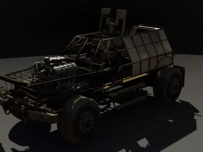 Sci fi vehicle 2 3D model