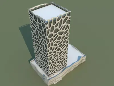 Futuristic Skyscraper 3 3D model purchase