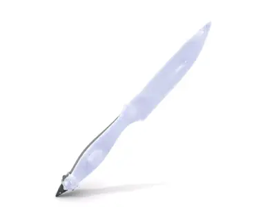 Ornate Silver Dagger model pack Low-poly 3D model