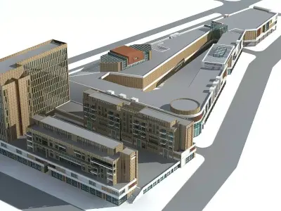 Commercial Building 3D model 78